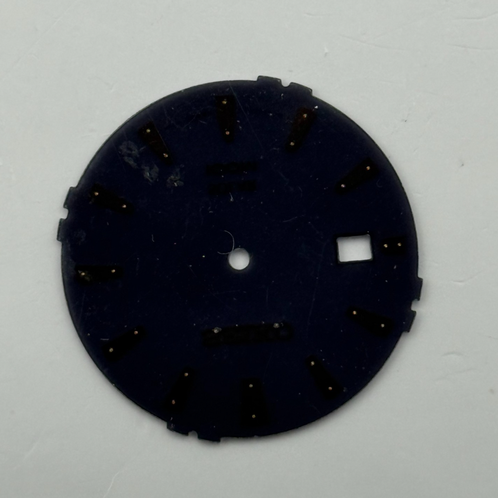 Seiko V157-0AY8 Watch Dial Solar 100M Black Japan Spare Parts Repair 31.4mm