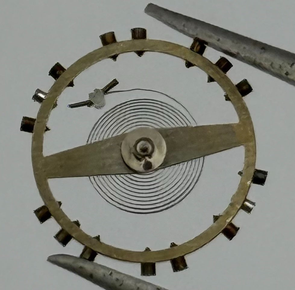 AS 1194 Balance Wheel Complete And Spring Renata 42 M Watch Movement Parts NOS
