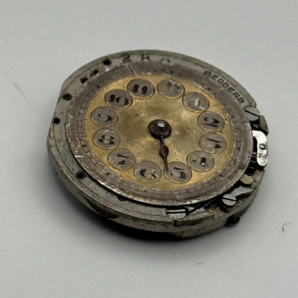 Rolex Rebberg Watch Movement - 15 Jewels - For Parts / Repair - 20.9mm