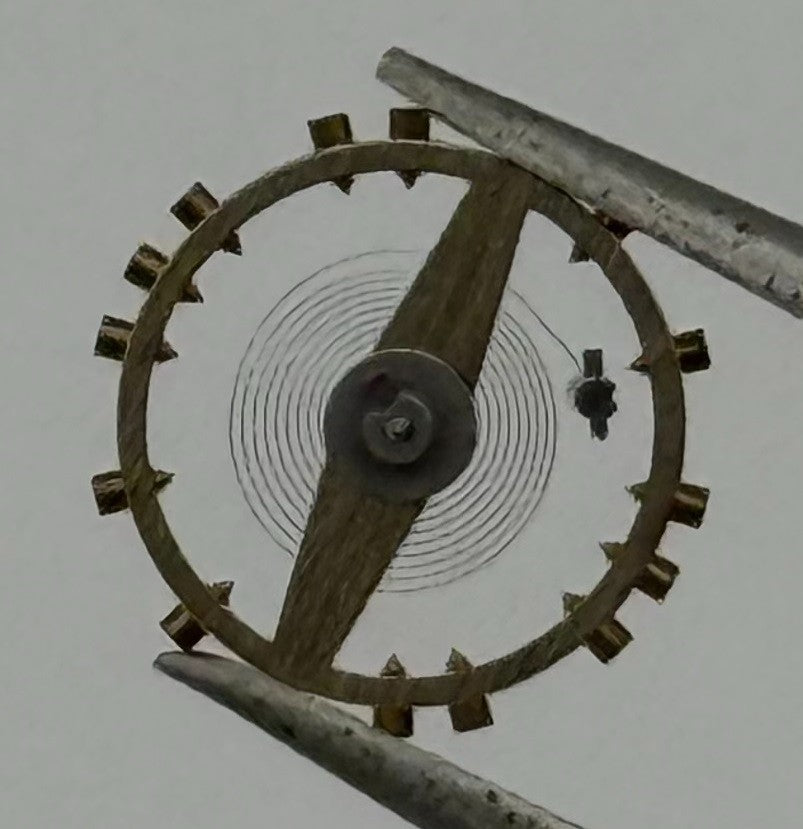 AS 970 Balance Wheel Complete And Spring 8¾’’’ 27 M Watch Movement Parts NOS