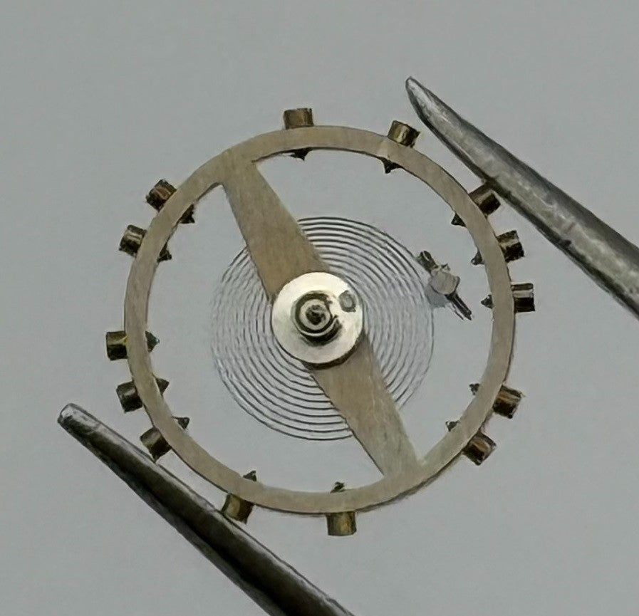 Felsa 64 Inca Balance Wheel Complete And Spring Watch Movement Parts Vintage NOS