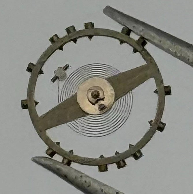 FHF 8 Balance Wheel Complete And Spring 8¾’’’ Renata 191 Watch Movement Parts