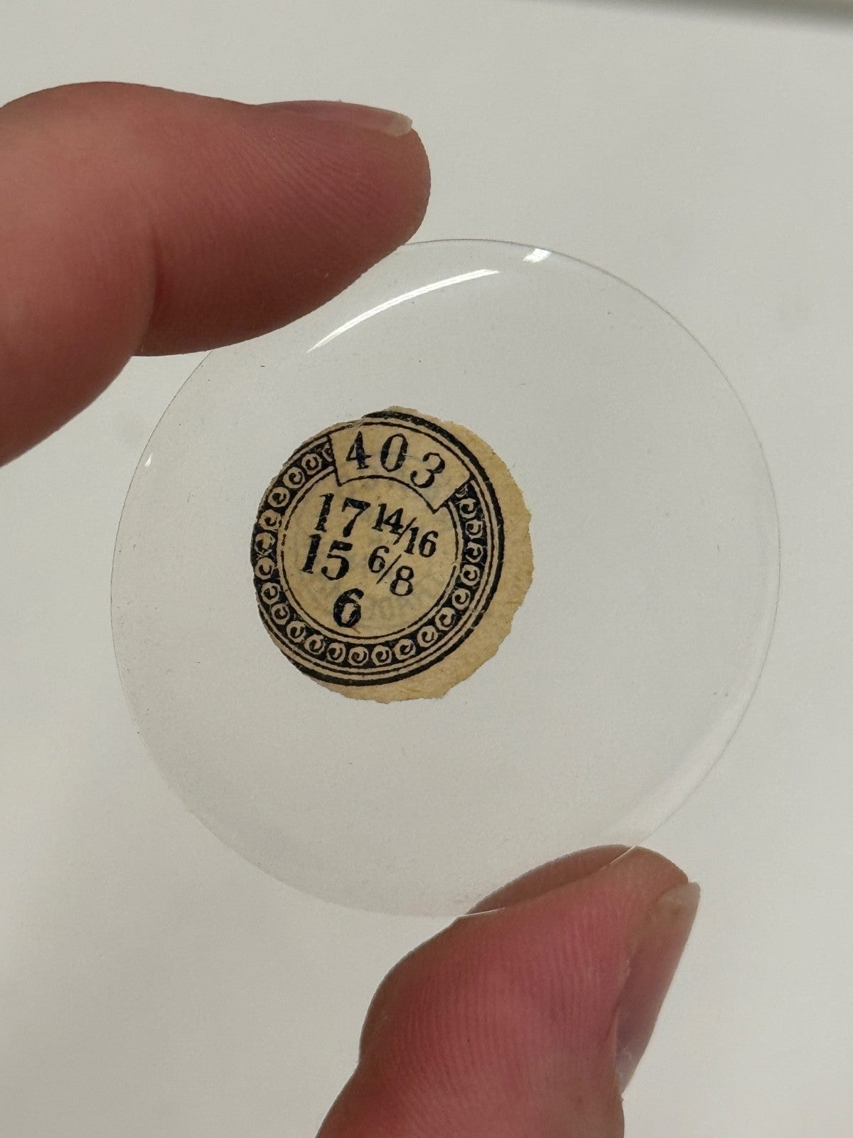Antique Pocket Watch Glass Crystal - Choose From Available Sizes - Rawco - NOS