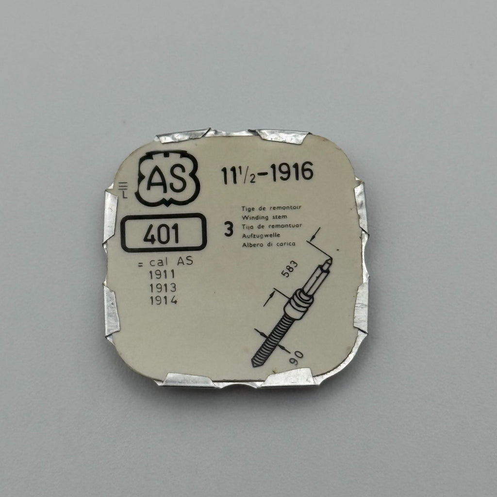 AS 1916 Winding Stem Pack Of 3 - 11 1/2 - 401 - New Old Stock - Watch Parts