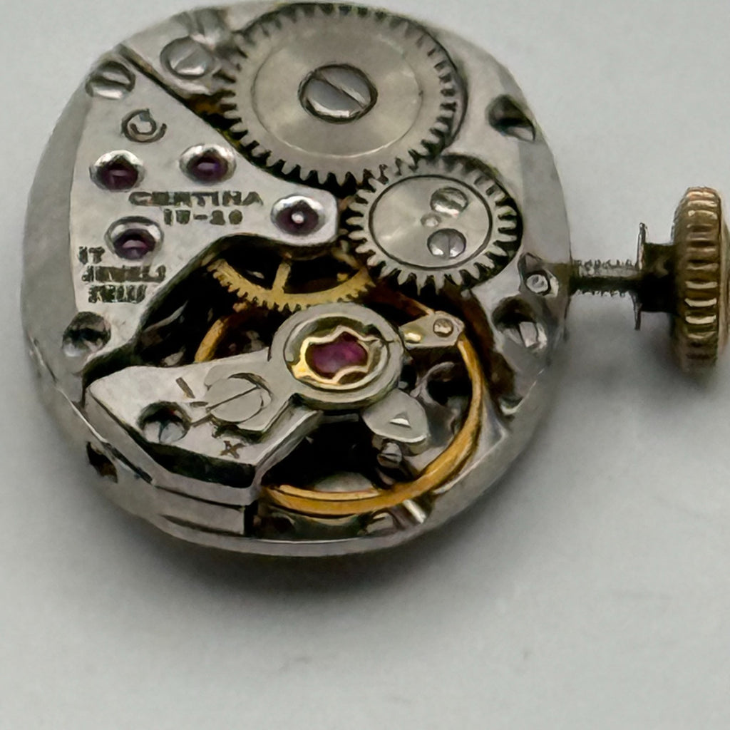 Certina 13-20 Watch Movement Ladies 17 Jewels Running Manual Wind Parts 15.5mm