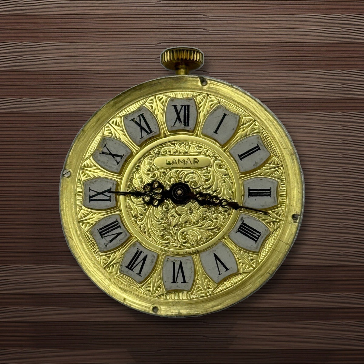 Lamar Constructa Watch Movement - Dial Pendant - For Parts / Repair - 26.1mm