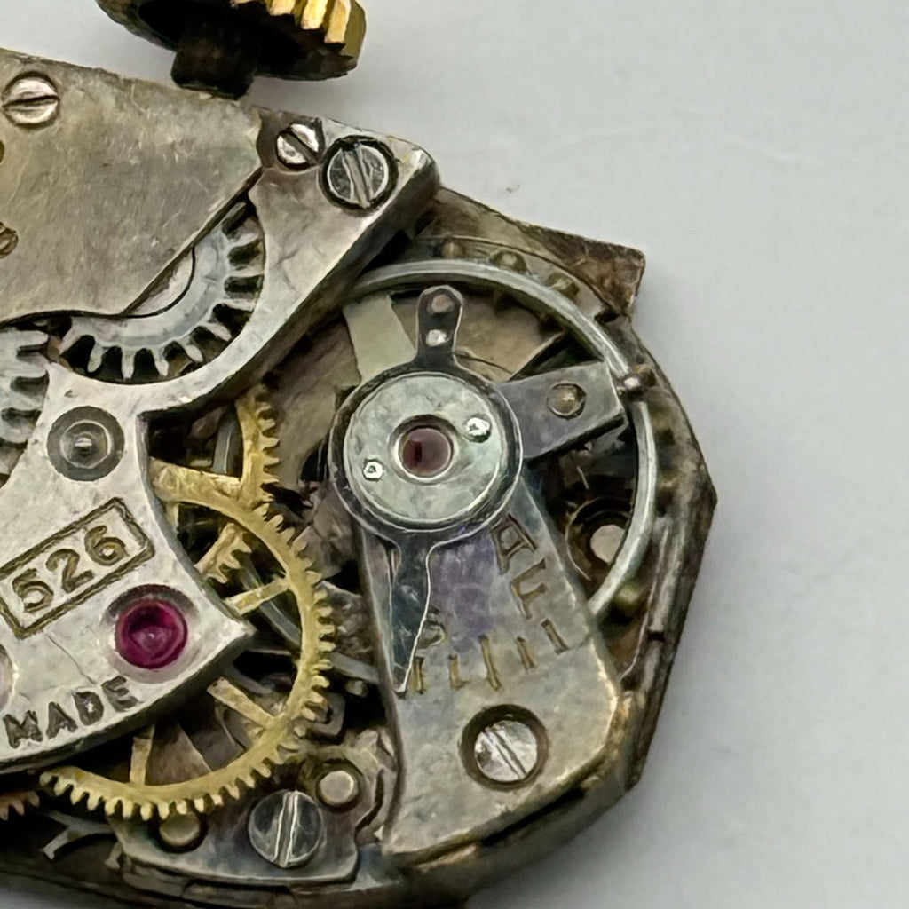 Bravingtons 526 Watch Movement 15 Jewels Swiss Manual Wind Parts Repair 12.7mm