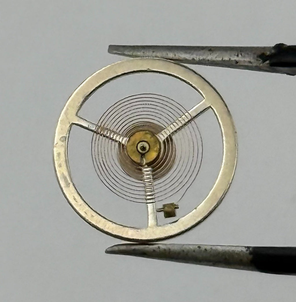 BFG 866 Balance Wheel Complete And Spring 65 Progress Watch Movement Parts NOS