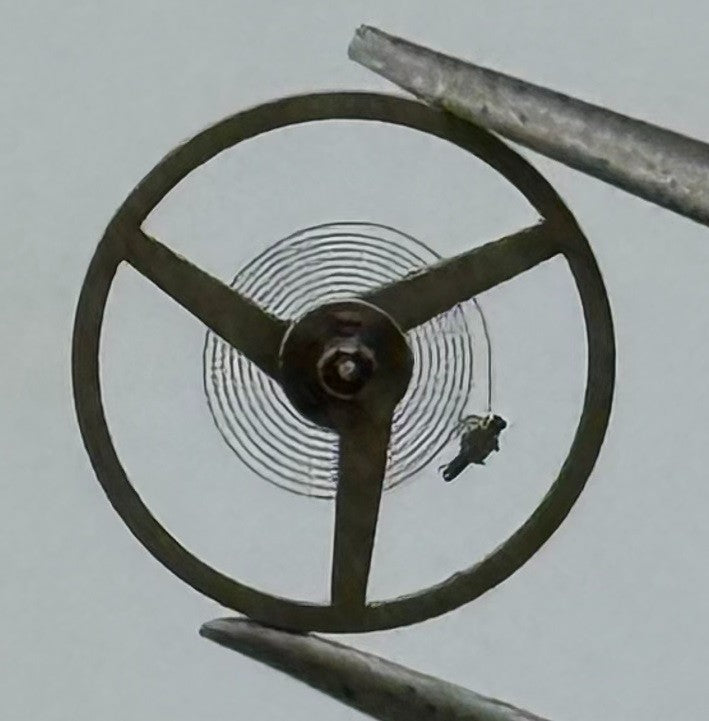 Felsa 4020 4025 Balance Wheel Complete And Spring 1437 Watch Movement Parts NOS
