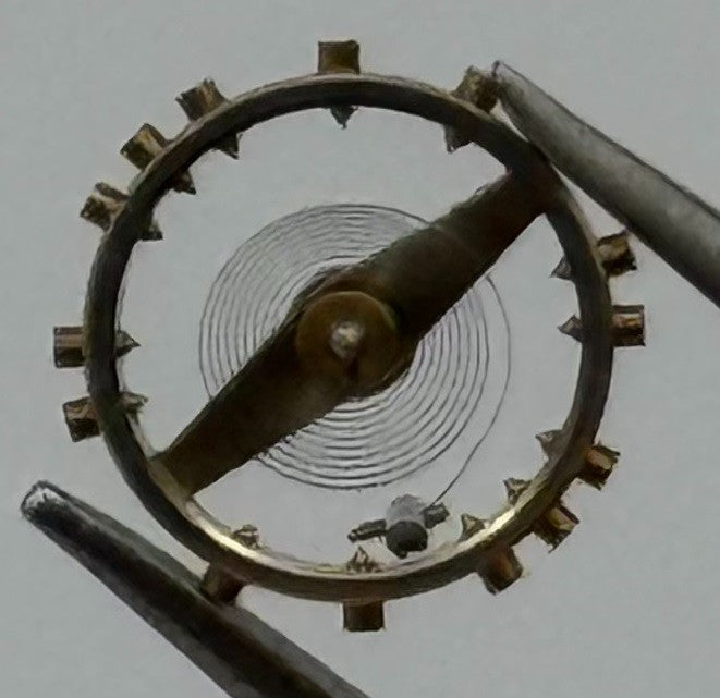 FHF 59 Balance Wheel Complete And Spring Renata 1231 M Watch Movement Parts NOS
