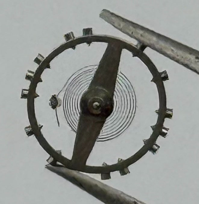 Certina Kurth 230 Balance Wheel Complete & Spring 5¼’’’ Watch Movement Parts NOS