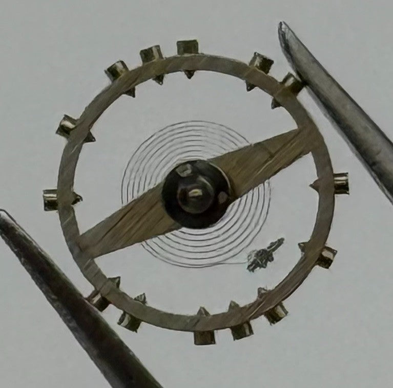 FEF 270 Balance Wheel Complete And Spring 5¼’’’ 173 M Watch Movement Parts NOS