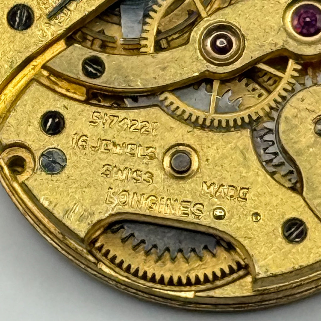 Longines 10.42 Watch Movement - Sub Seconds - For Parts / Repair - 22.4mm