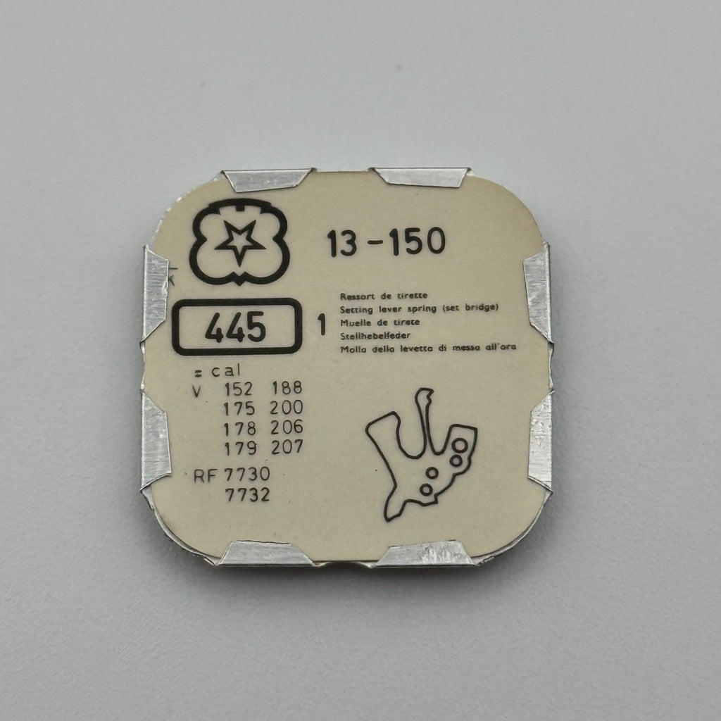 Venus 150 Setting Lever Spring - 13 - 445 - New Old Stock - Watch Parts
