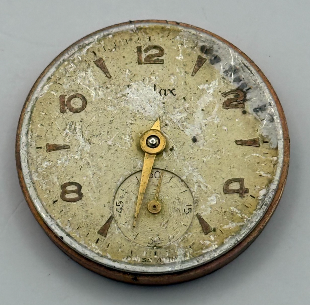 Audaux 180 Watch Movement - Running - For Parts / Repair - 25.6mm