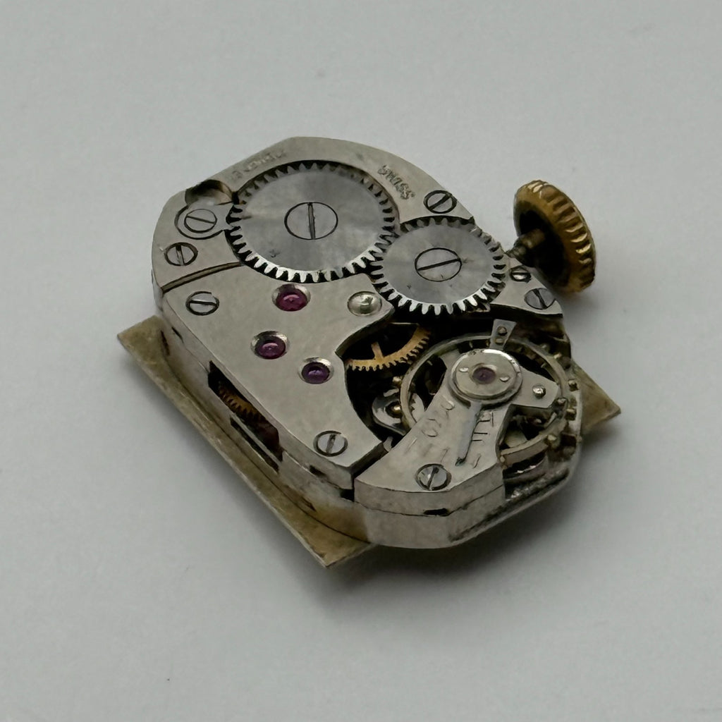 Peseux 120 Watch Movement Ancre 15 Rubis Swiss Manual Wind Parts Repair 12.8mm