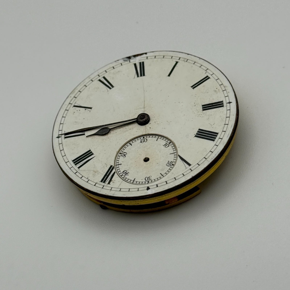 English Lever Pocket Watch Movement - Unidentified - Parts / Repair - 44.8mm