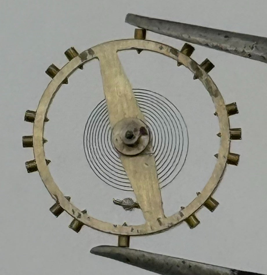 ETA 2390 Inca Balance Wheel Complete And Spring Pour Watch Movement Parts NOS