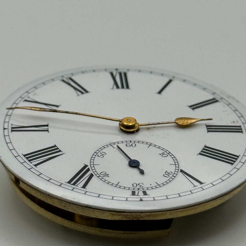 Swiss Lever Pocket Watch Movement - Unidentified - Antique Parts / Repair 42.7mm