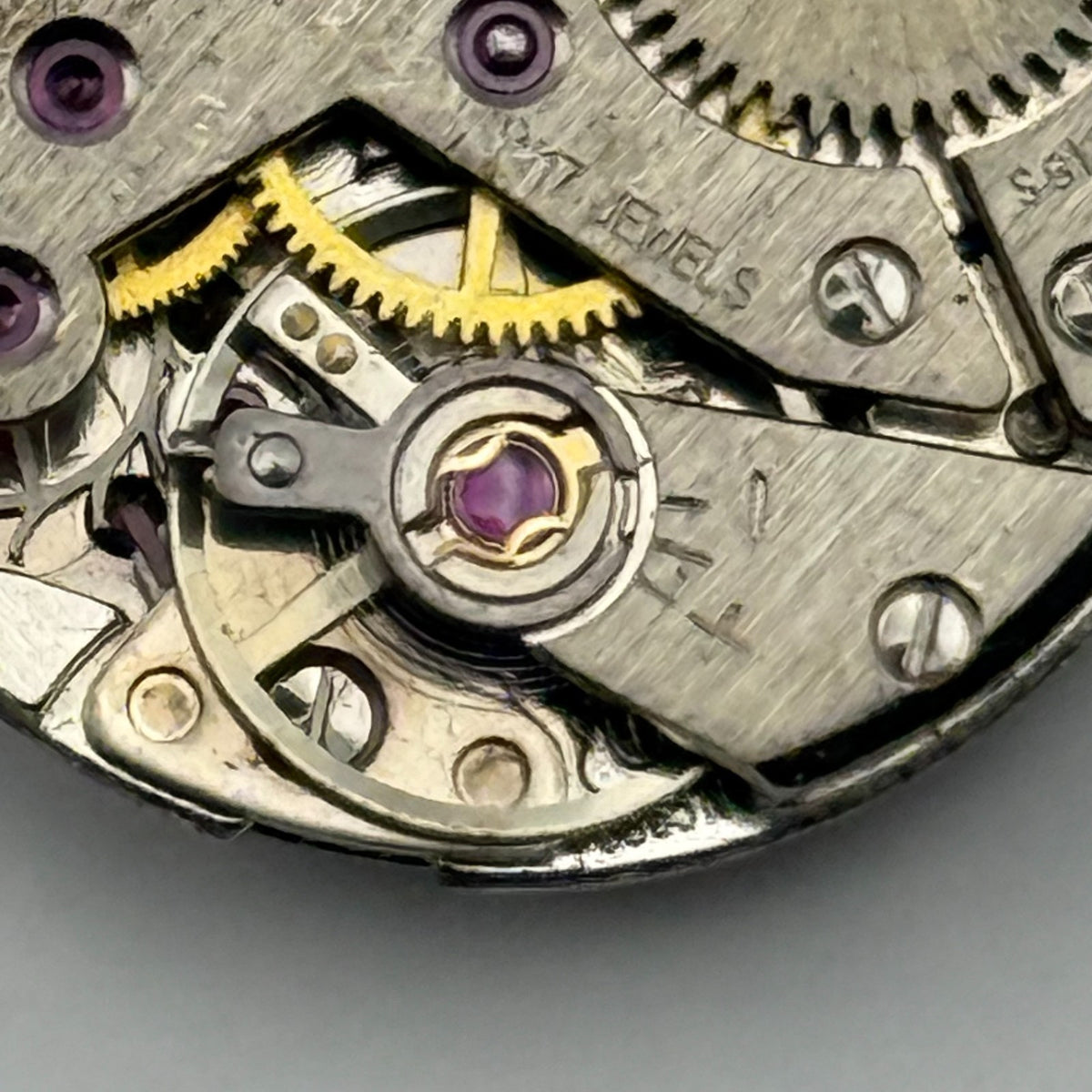 Unitas 6365N Watch Movement Running Excalibur 17 Jewel Swiss Parts Repair 19.6mm