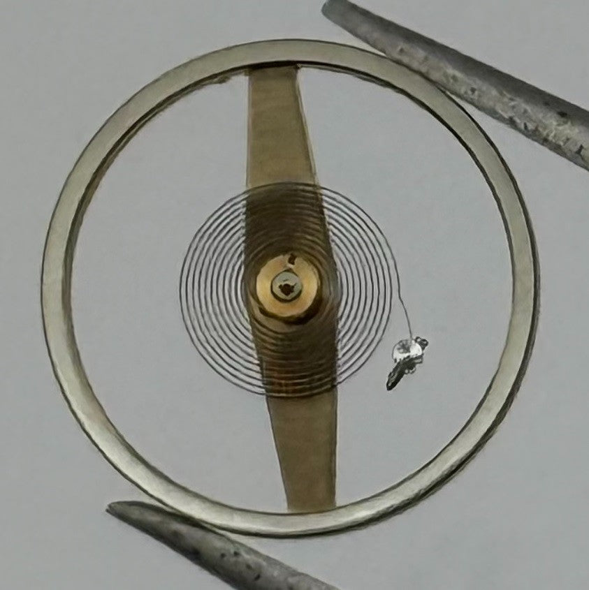 Forster 194 Balance Wheel Complete And Spring 1588 Watch Movement Parts NOS