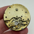 Antique Pocket Watch Movement Key Wound Parts Repair Spares 42.7mm
