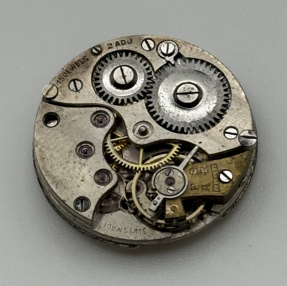 HB Watch Movement - Manual Wind - For Parts / Repair - 23.6mm