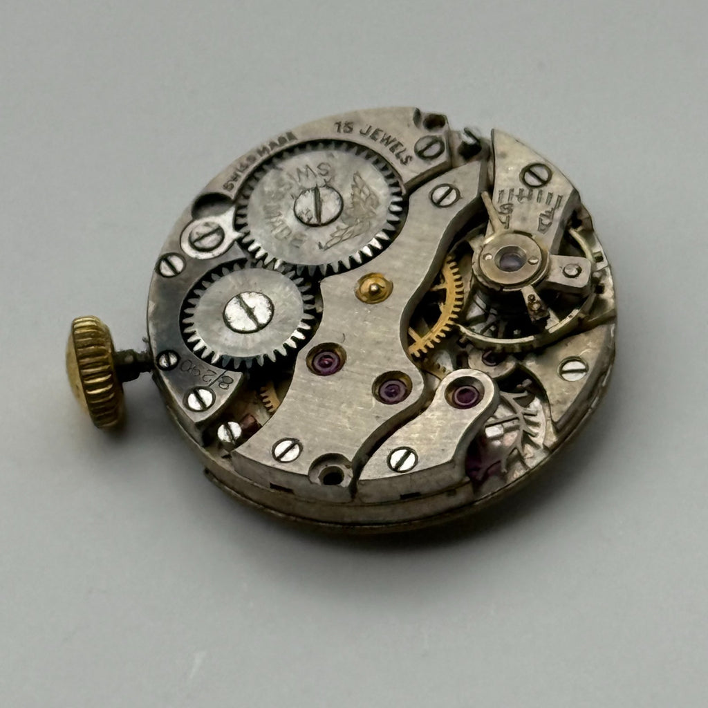 Peseux 60 Watch Movement Rotary 15 Jewels Swiss Manual Wind Parts Repair 18.6mm