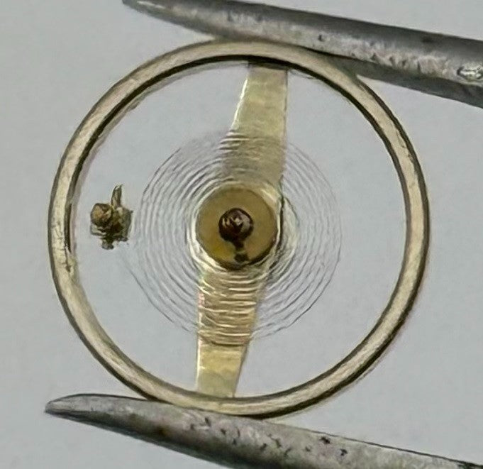 Ebosa 86 87 Balance Wheel Complete And Spring 8¾’’’ 1249 Watch Movement Parts
