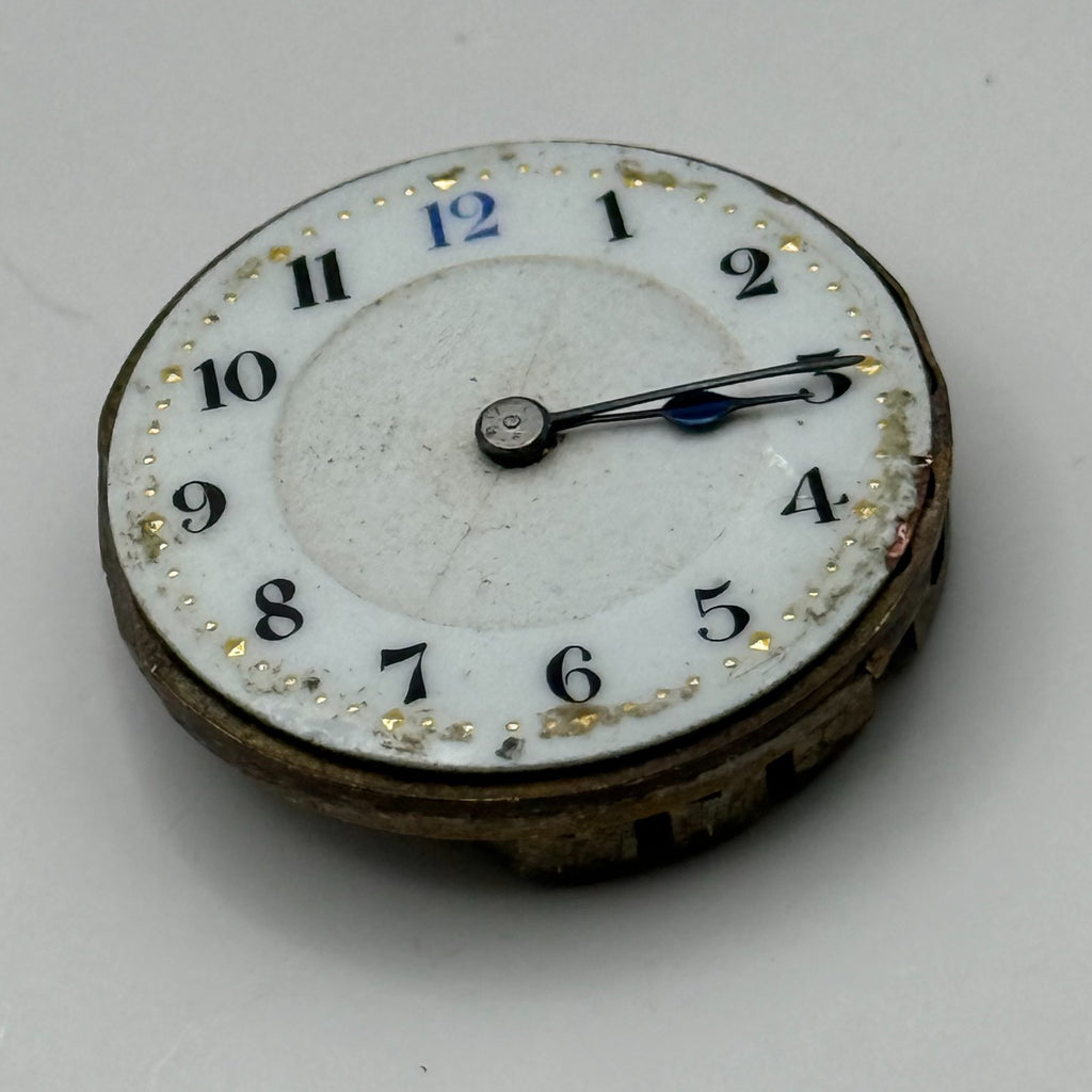 Unidentified Watch Movement Swiss Manual Wind Vintage Parts Repair 24.9mm
