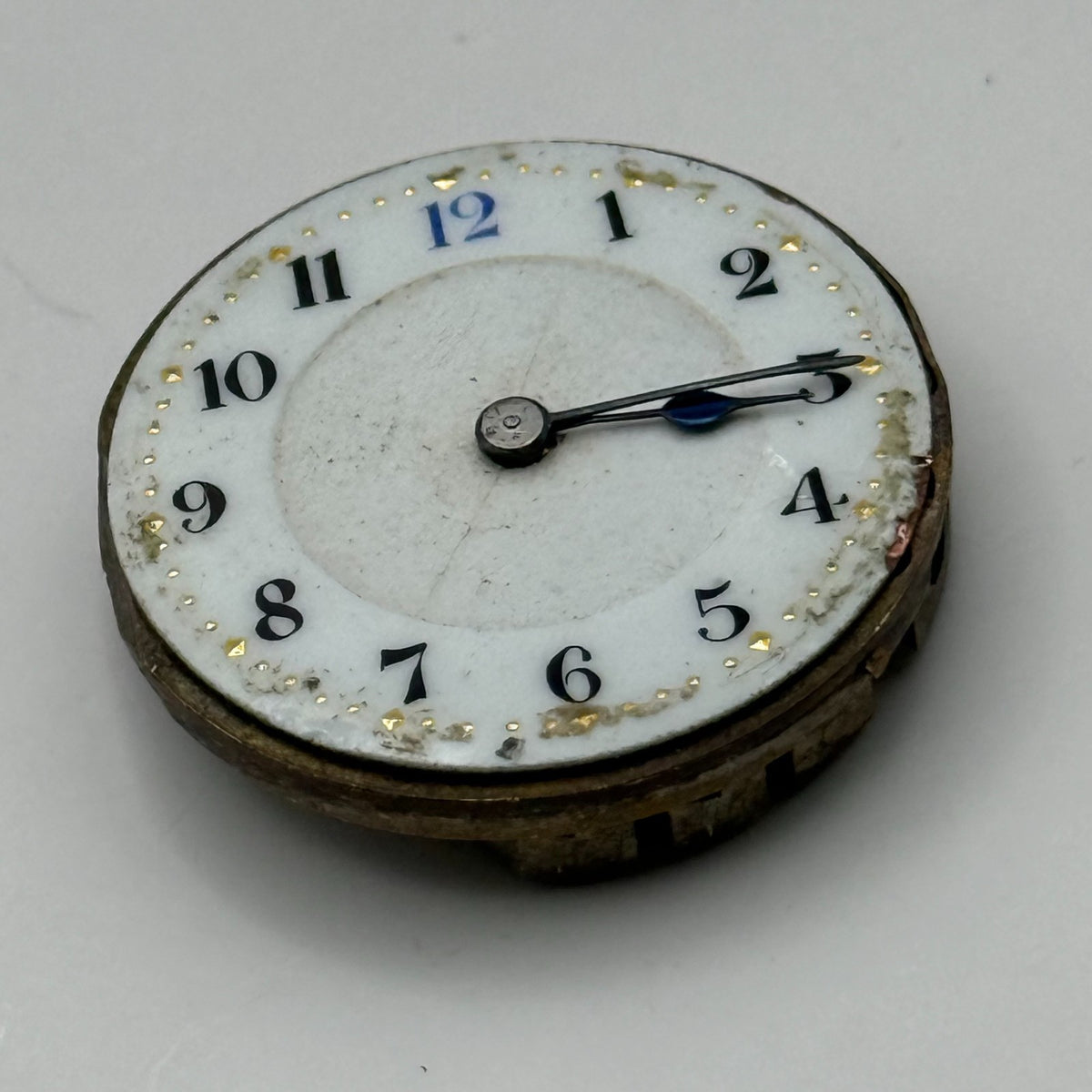Unidentified Watch Movement Swiss Manual Wind Vintage Parts Repair 24.9mm