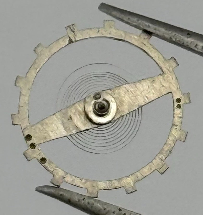 Lanco 1077 Balance Wheel Complete And Spring 10½’’’ 234 Watch Movement Parts NOS