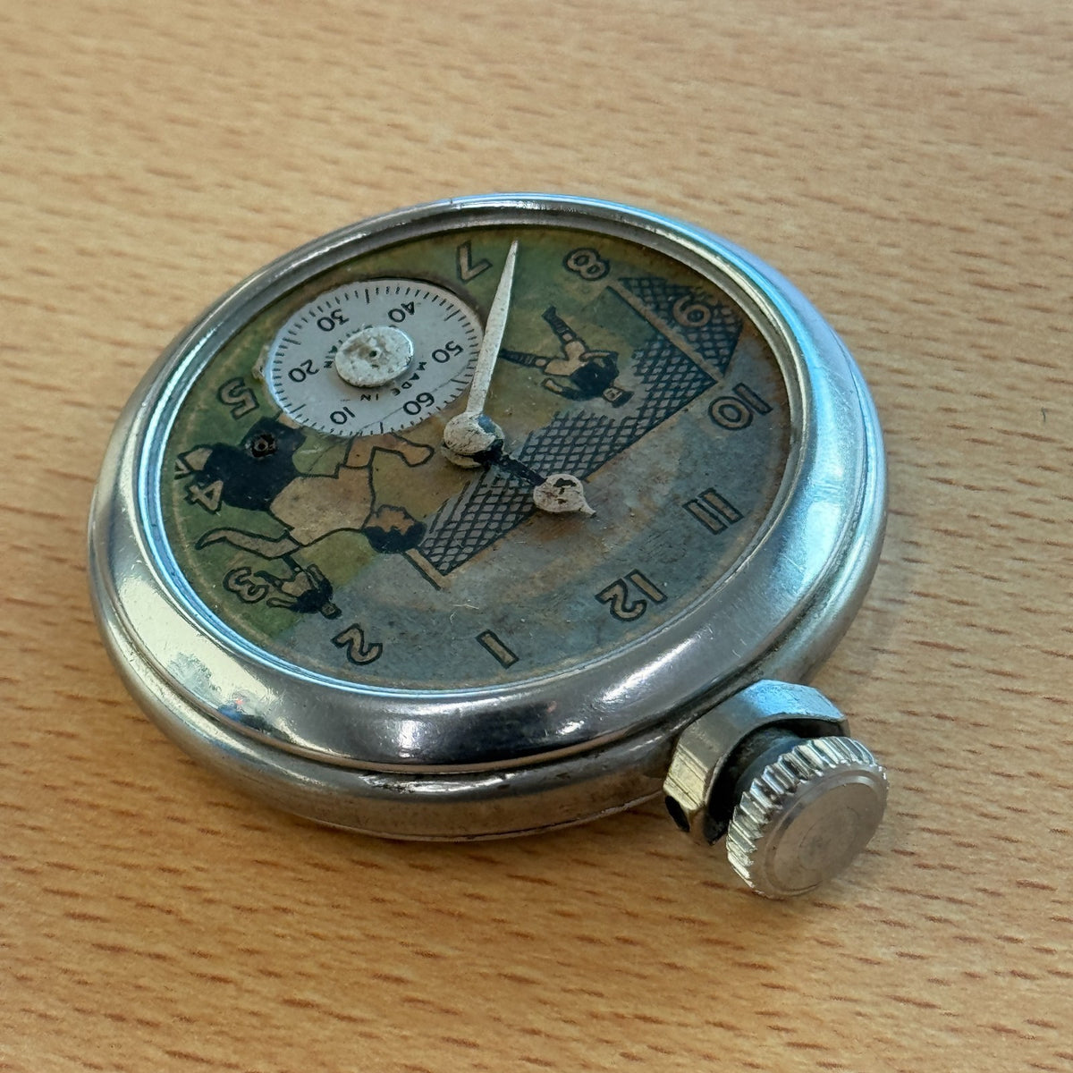 Ingersoll Football Pocket Watch  - Automation - Made In Great Britain To Repair