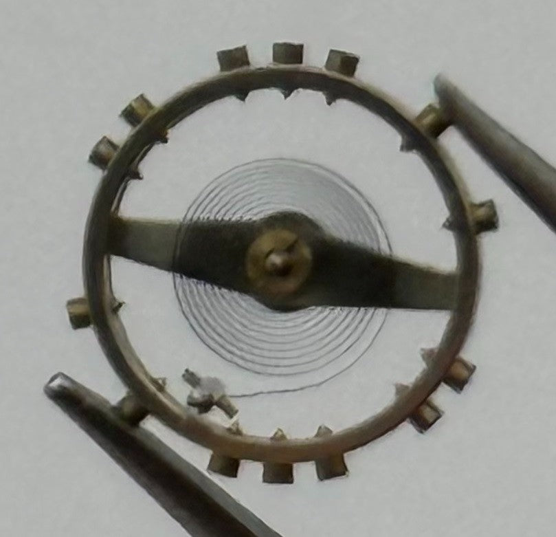 FEF 270 Balance Wheel Complete And Spring 5¼’’’ 173 M Watch Movement Parts NOS