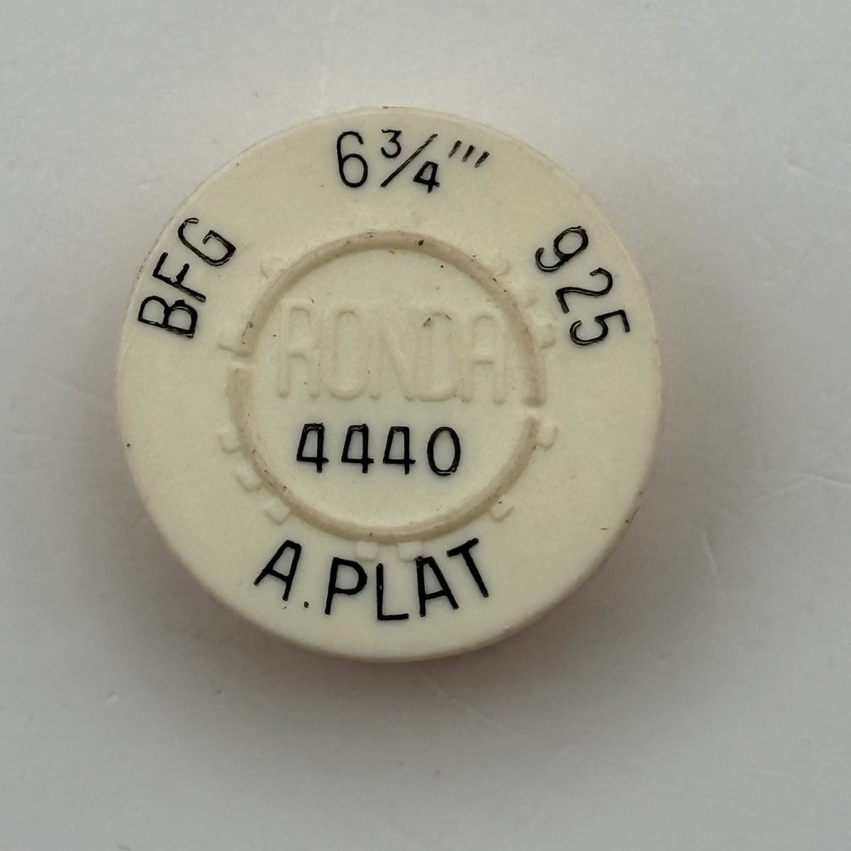 BFG 925 Balance Wheel Complete And Spring 6¾’’’ 4440 Watch Movement Parts NOS