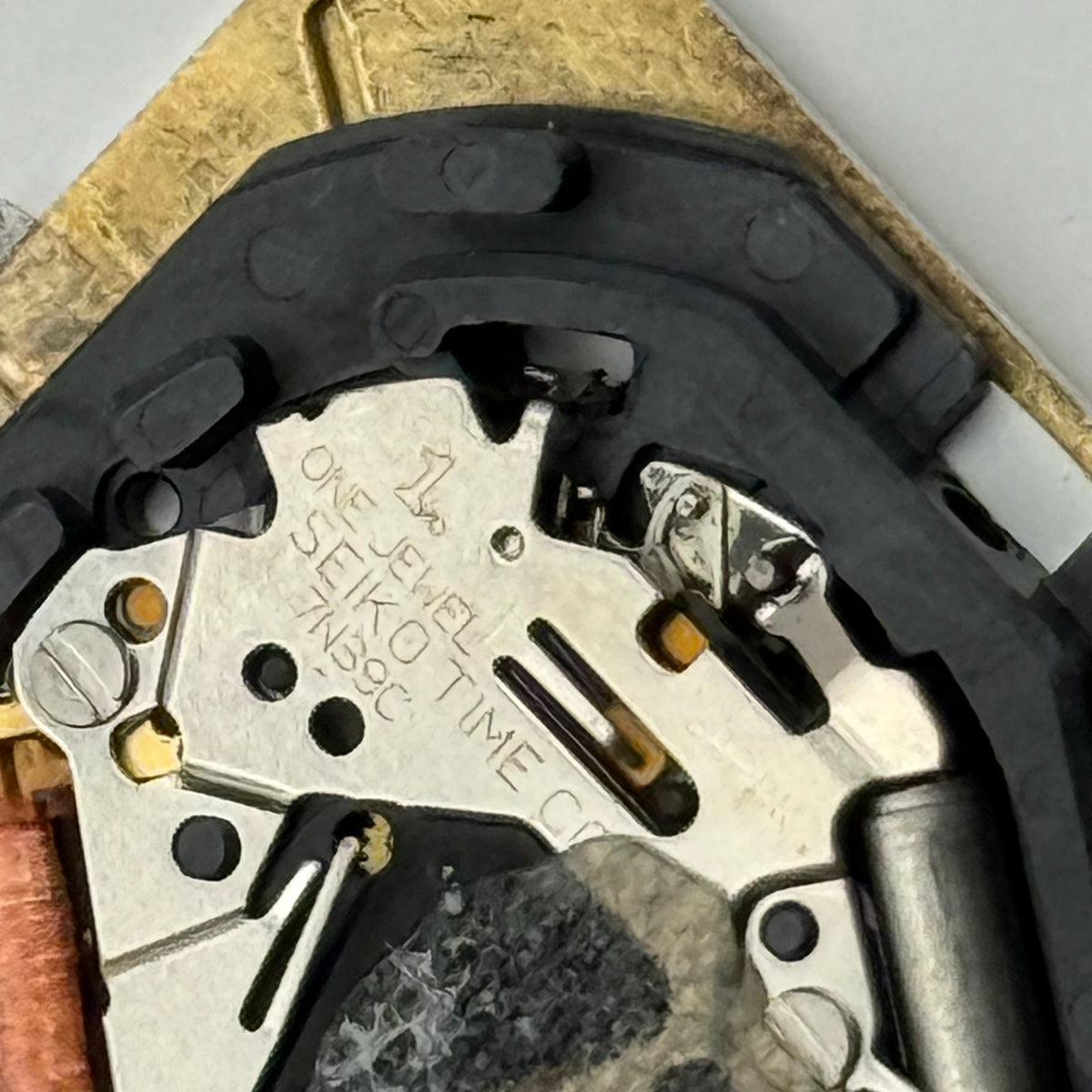 Seiko 7N39-6B68 Watch Dial Presage Rectangular White Spare Parts Repair 21.9mm