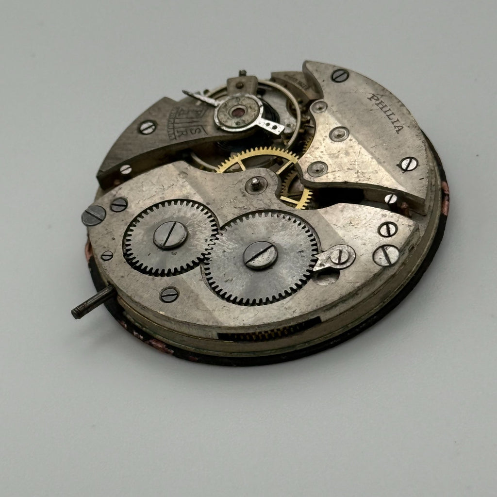 Swiss Lever Pocket Watch Movement - Philia - Parts / Repair 41.1mm