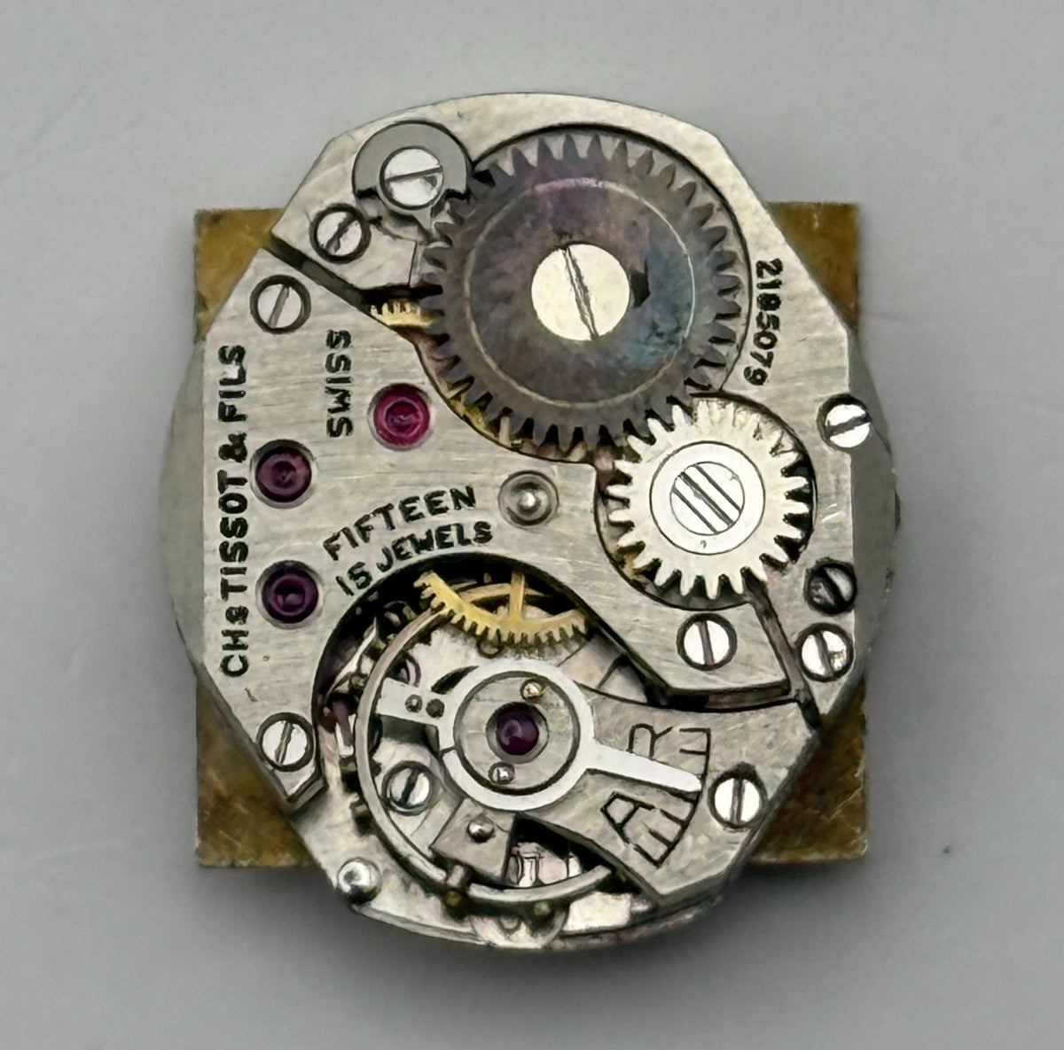 Tissot 15.3 Watch Movement Rare Calibre 15 Jewels Swiss Parts Repair 15.3mm