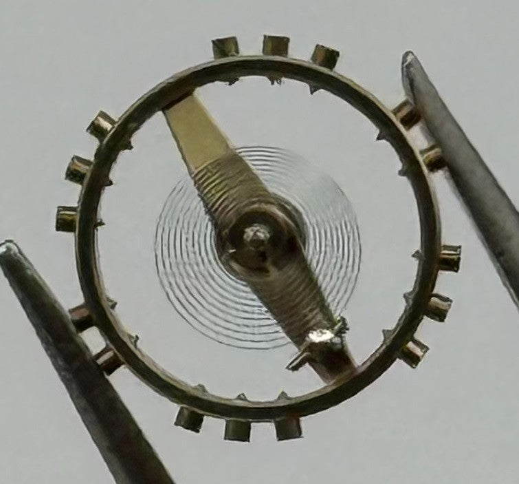 Kurtz 570 Balance Wheel Complete And Spring 5¼’’’ Watch Movement Parts NOS