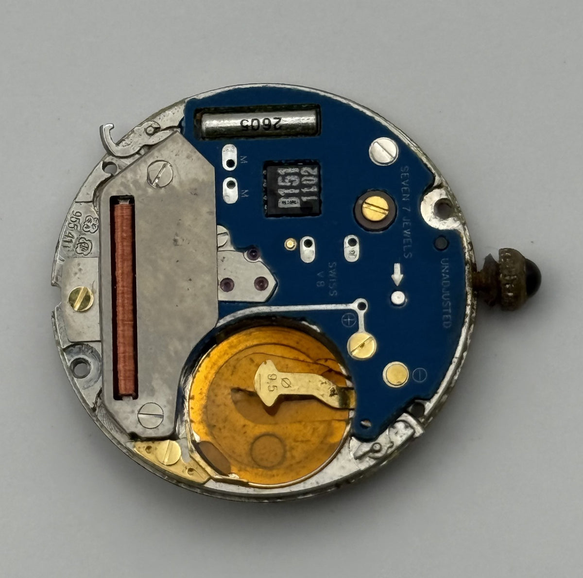 ETA 955.411 Watch Movement Quartz Swiss 7 Jewels Parts Repair Spares 23.7mm