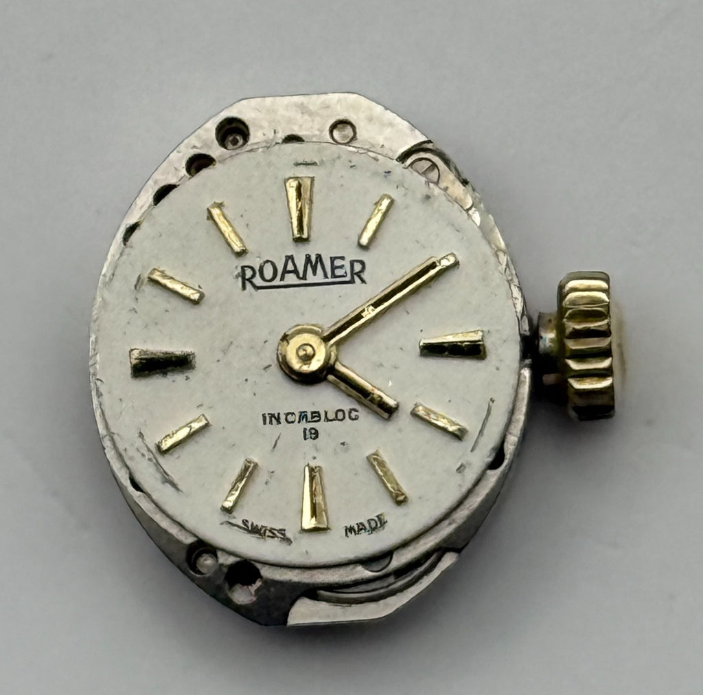 MST 466 Watch Movement Roamer 19 Jewels Swiss Manual Wind Parts Repair 13.1mm
