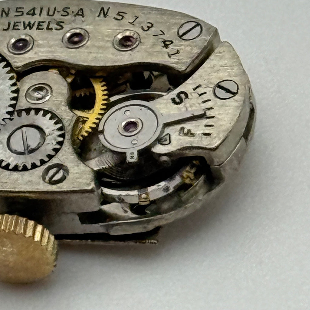 Elgin Grade 541 Model 2 Ladies Watch Movement 1951 American Parts Repair 21/0s 