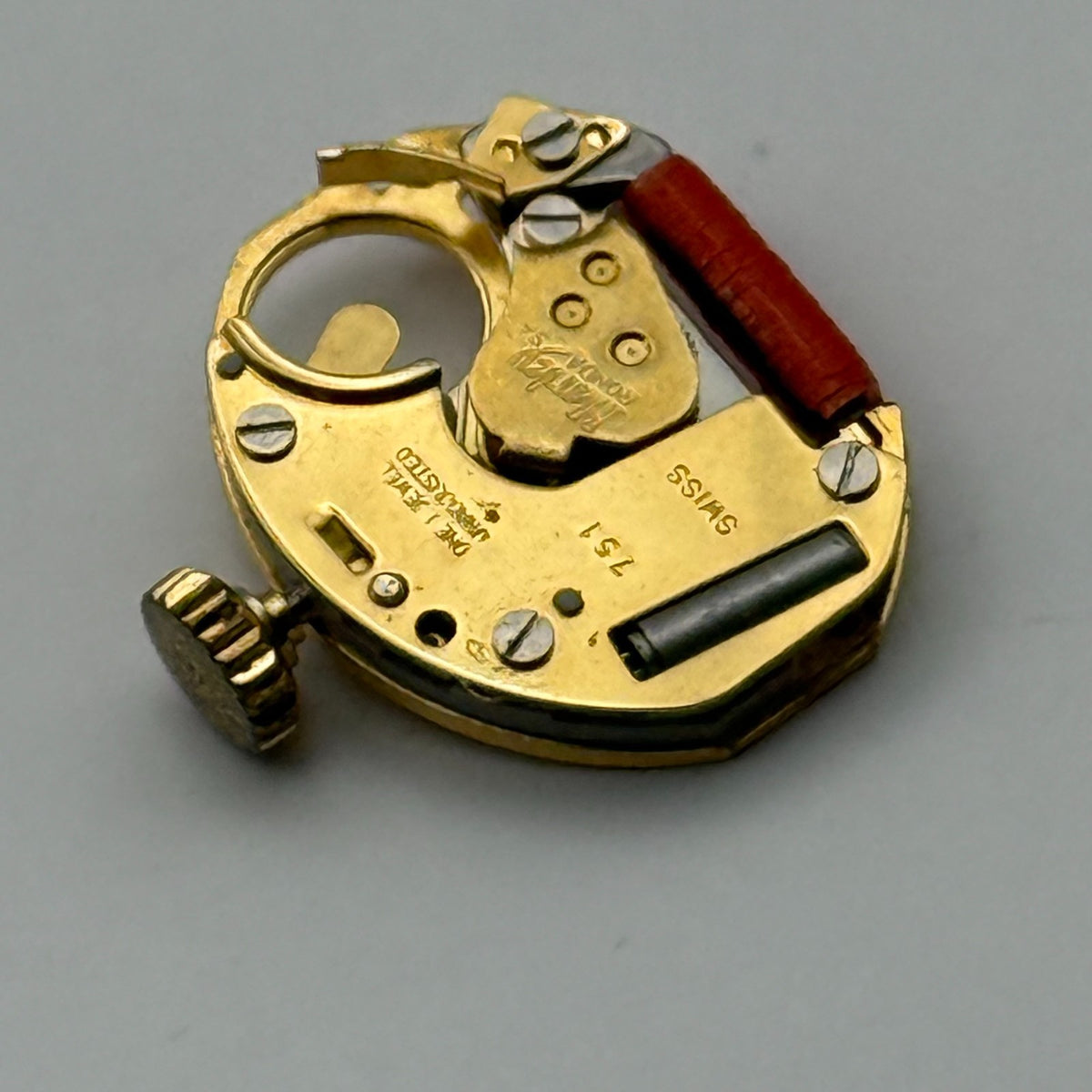 Harley Ronda 751 Watch Movement Quartz 1 Jewel Swiss Untested Parts Repair 13mm