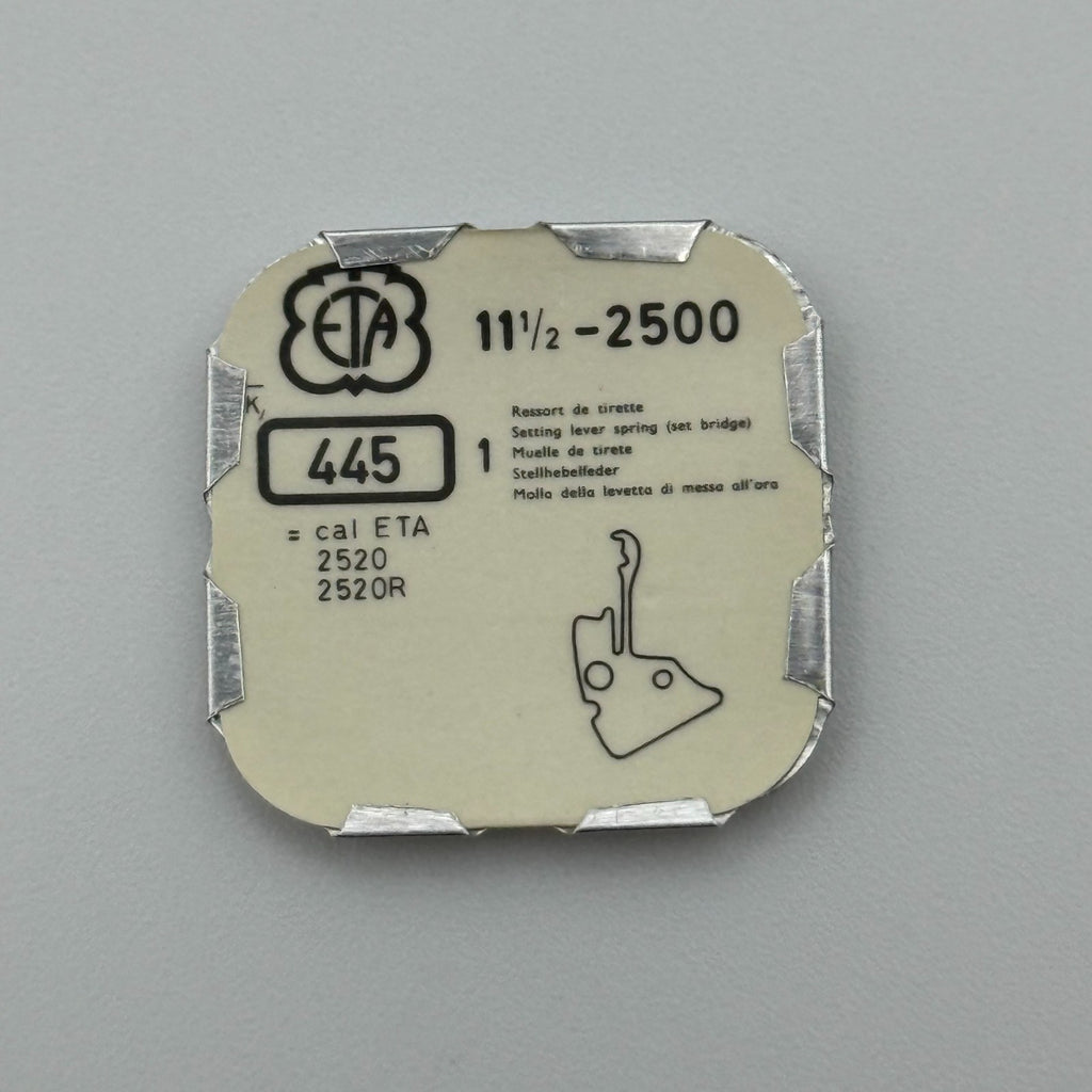 ETA 2500 Setting Lever Spring - 11 1/2 - 445 - New Old Stock - Watch Parts
