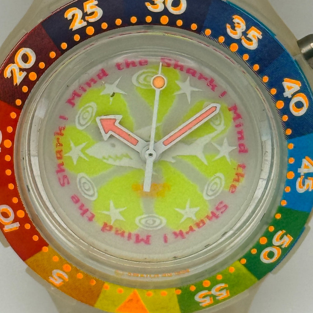 Vintage Swatch Scuba Loomi Watch SDK902 Mind The Shark 1995 40mm Parts Repair