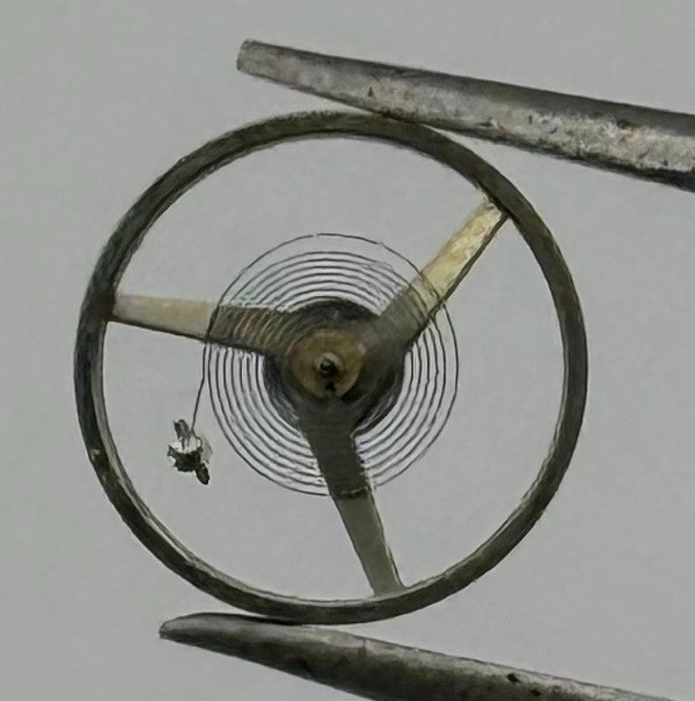 FHF 34-21 Inca Balance Wheel Complete And Spring 1640 M Watch Movement Parts NOS