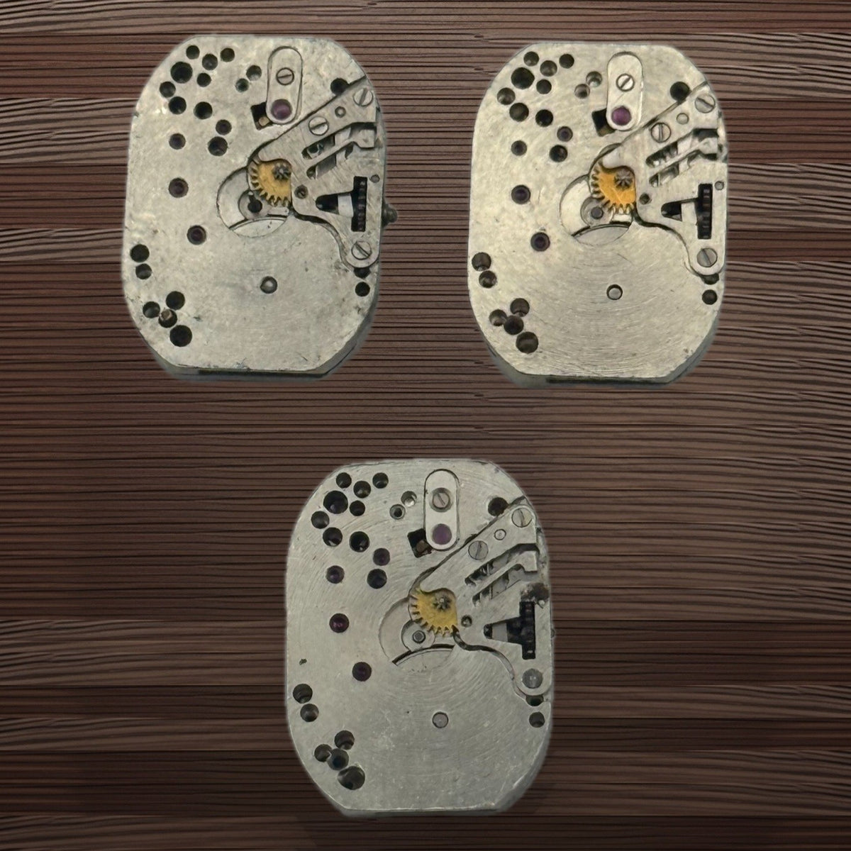 Zaria Luch 1800 Watch Movement Soviet USSR Ladies x 3 Pieces Parts Repair 15.5mm