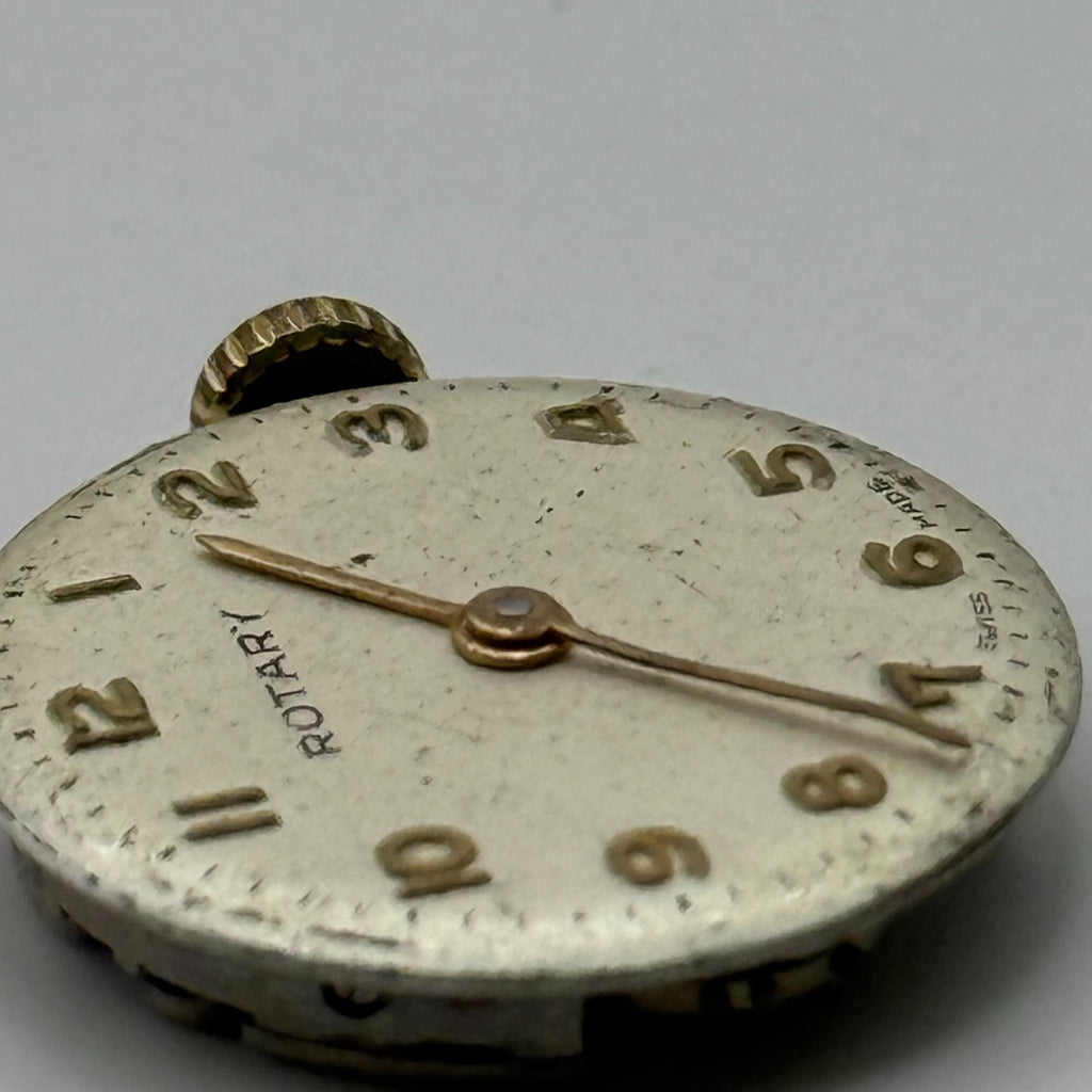 FHF 34 Watch Movement Rotary Ladies 15J Swiss Manual Wind Parts Repair 17.3mm