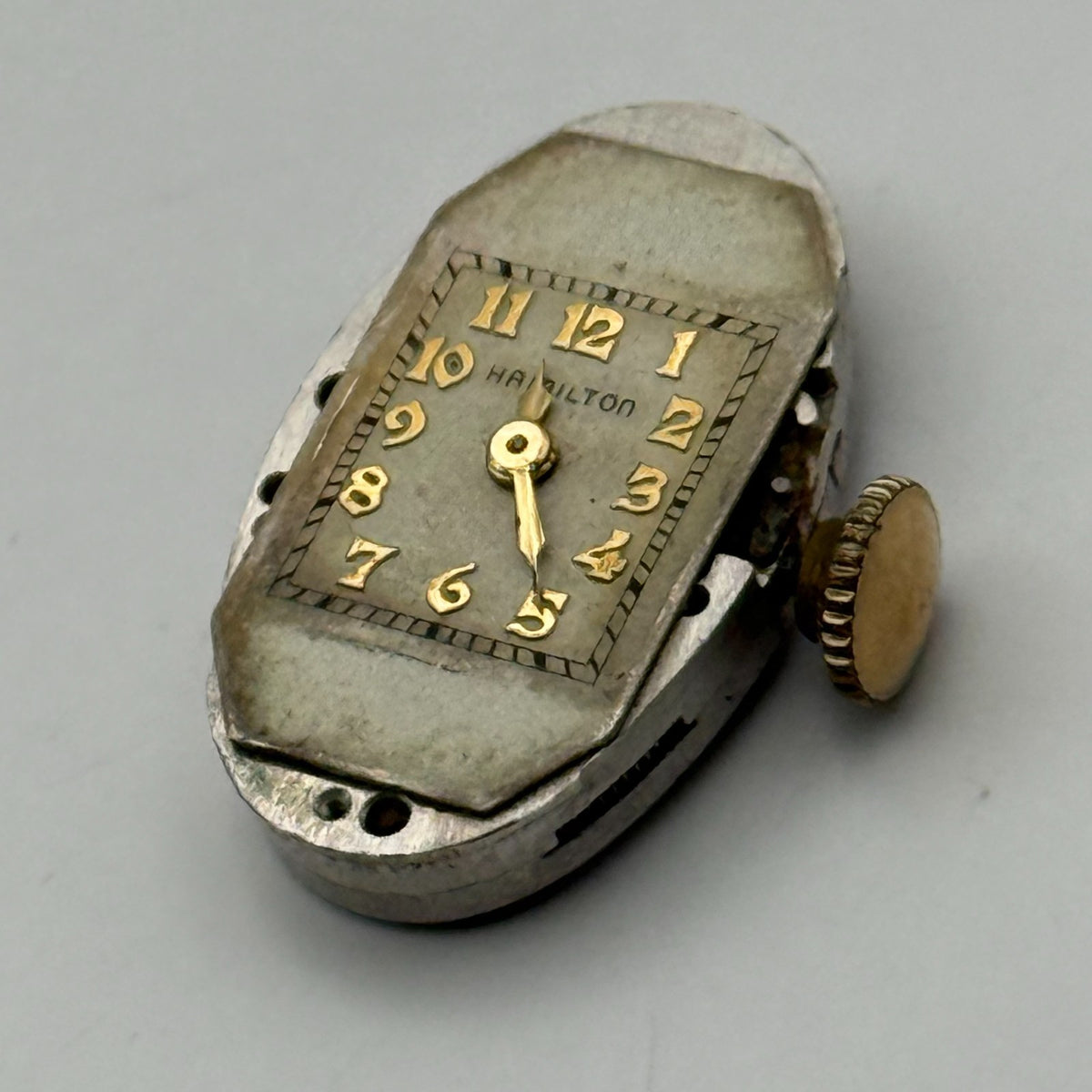 Hamilton 995A Watch Movement 17 Jewels USA Manual Wind Parts Repair 12.6mm