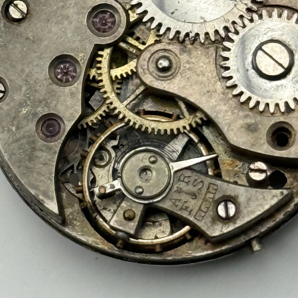 Unidentified Watch Movement Manual Wind Vintage Parts Repair Spares 24.1mm